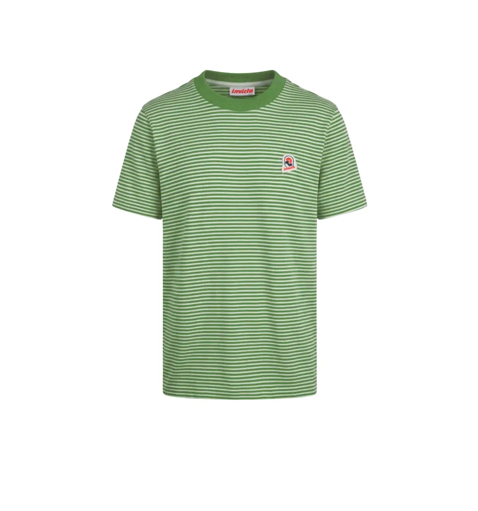 Invicta stribet T-shirt økologisk bomuld herre 305