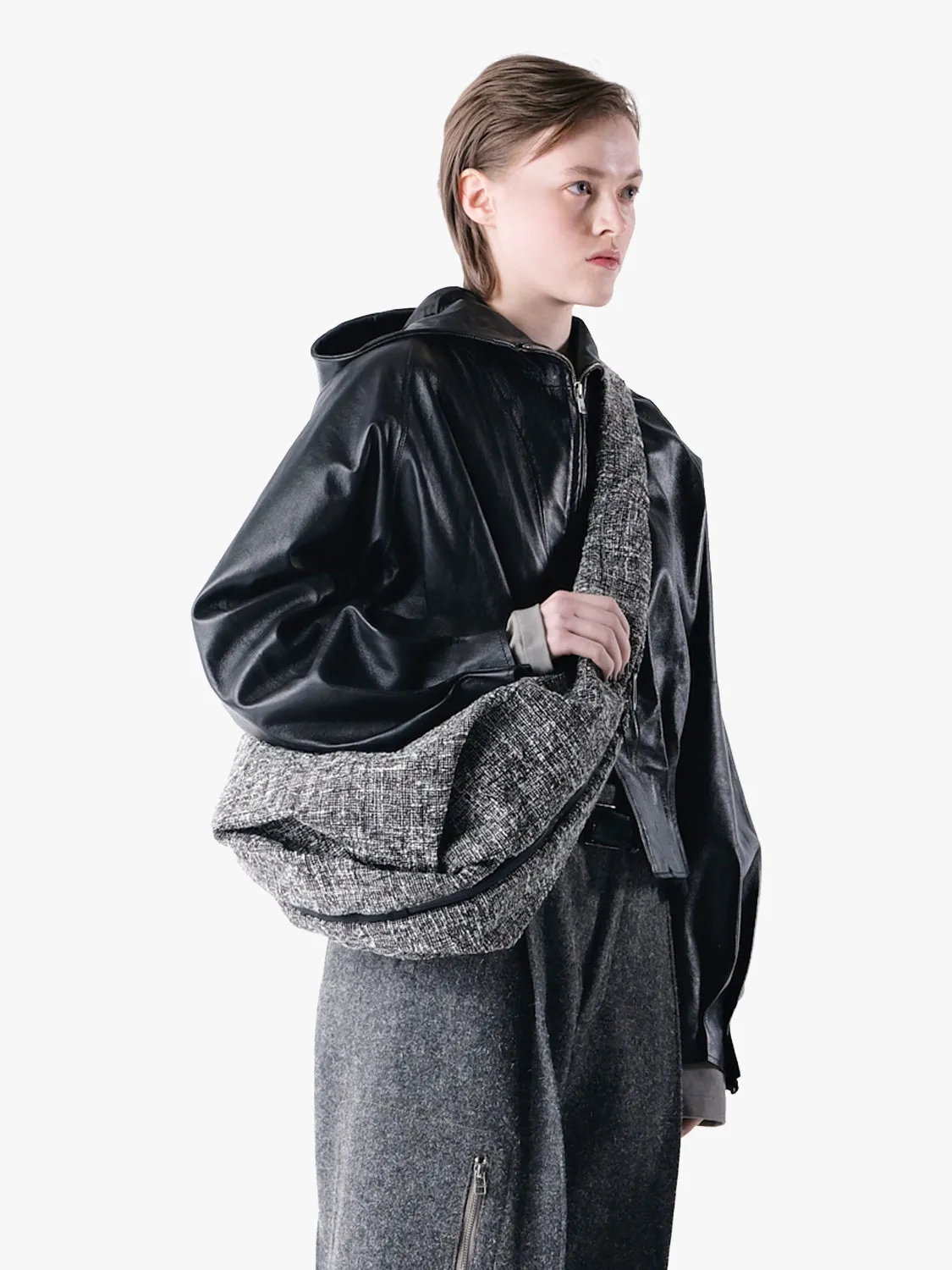 côte&ciel Hyco S skuldertaske tweed 17L