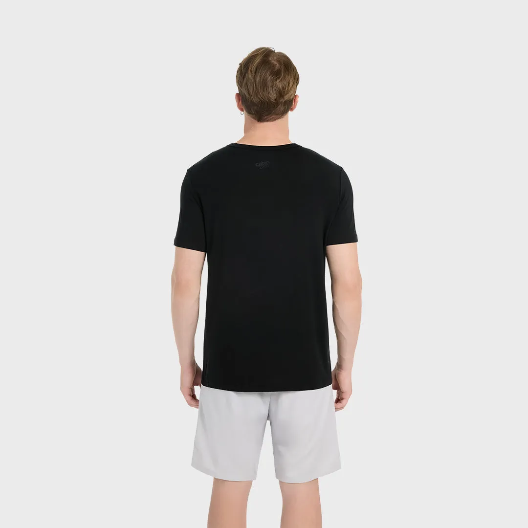 Cabin Zero Ultralight Travel T-shirt sort merino lugtfri