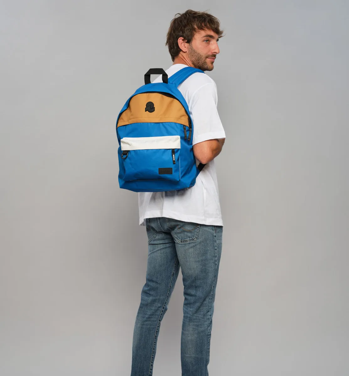 Invicta American rygsæk Camel/Blue genbrug