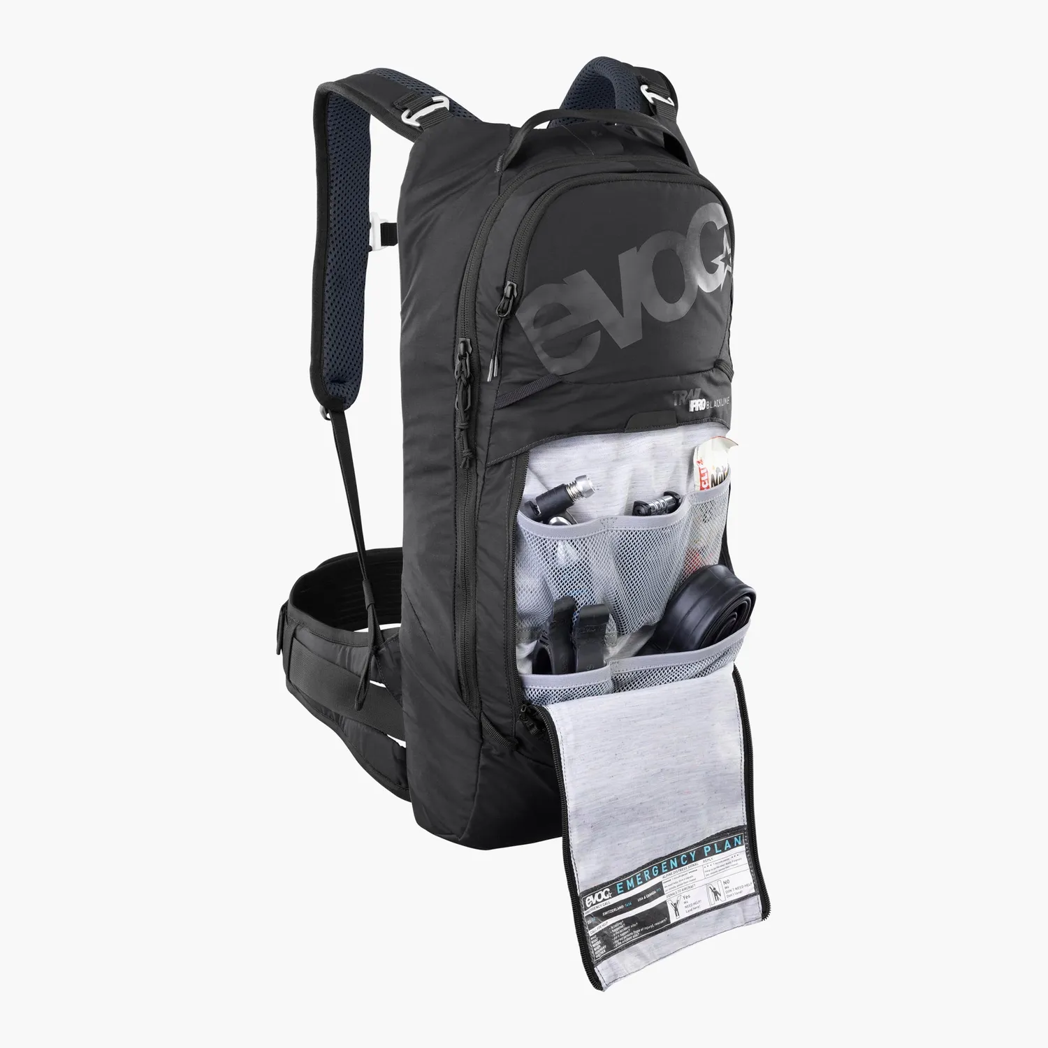 Evoc Trail Pro Blackline 10 rygsæk sort S/M protector