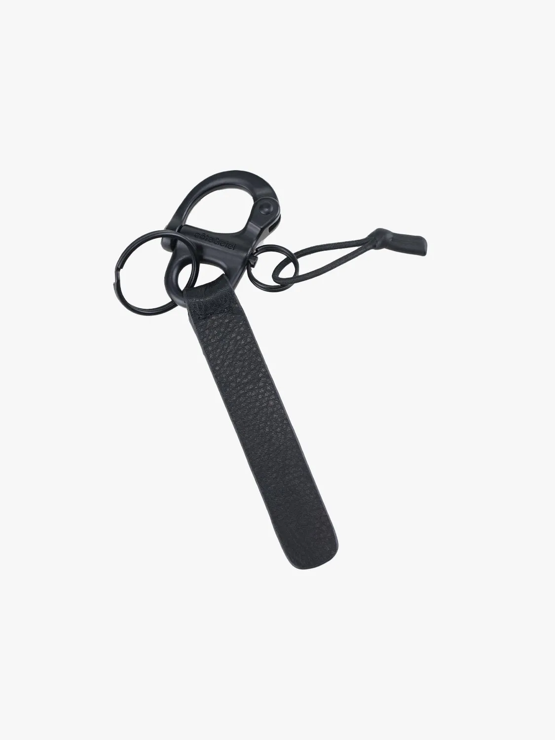 côte&ciel LetGo nøglevedhæng læder black