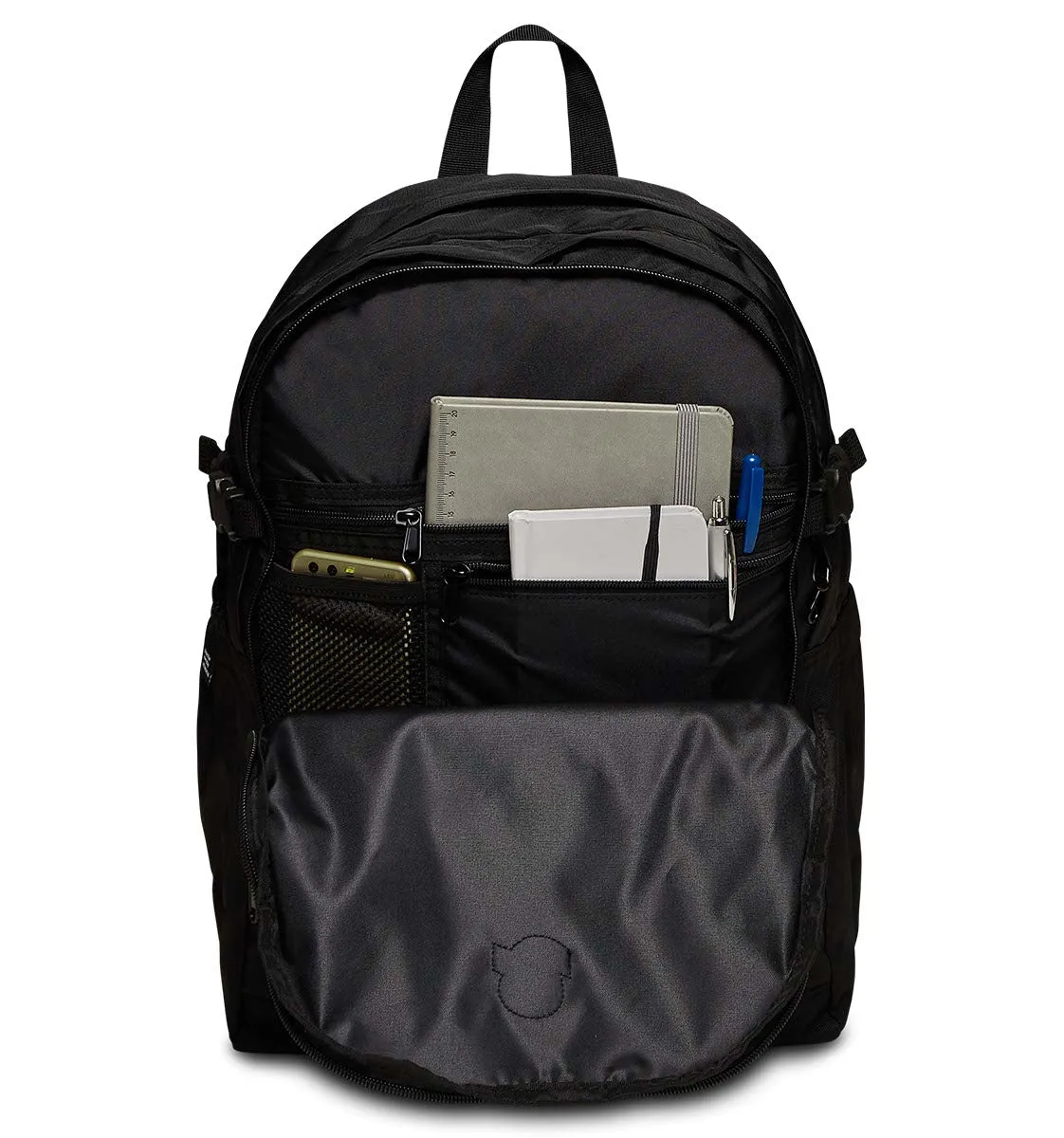 Invicta Blow Up Plain rygsæk Jet Black med pc-lomme