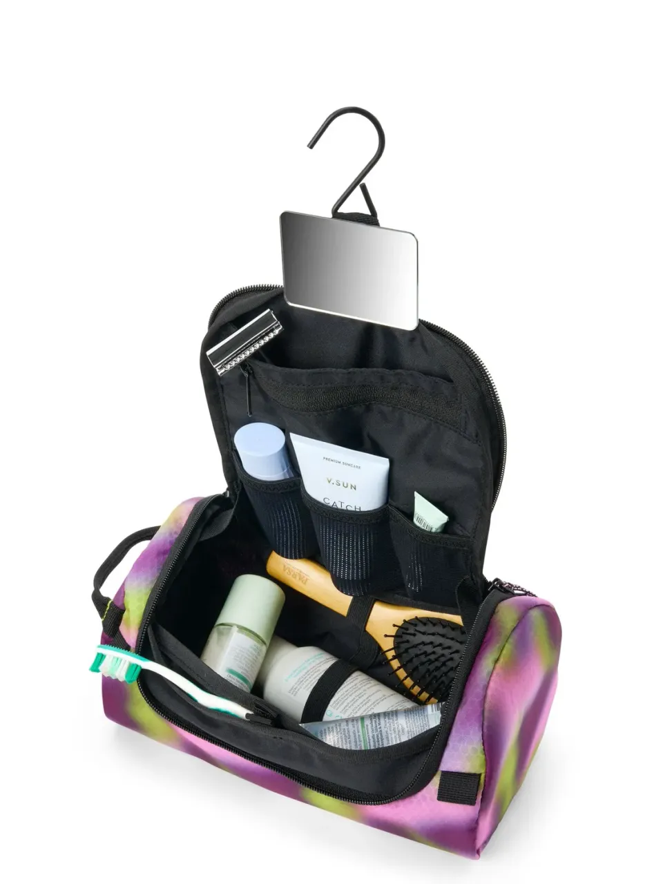 Aevor Wash Pack Proof Psychedelic Slush toilettaske med spejl