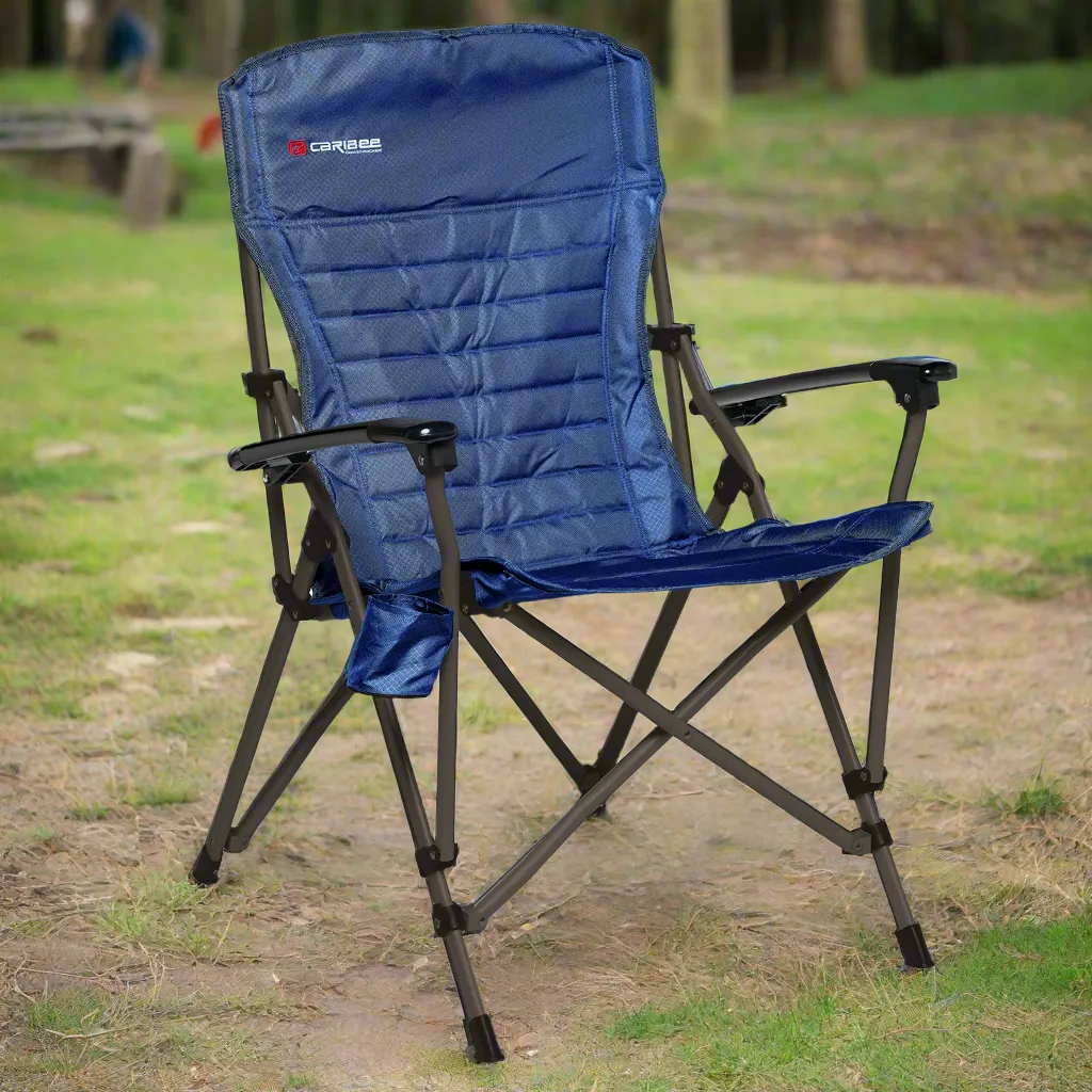 Caribee Crossover campingstol sort 150 kg polstret